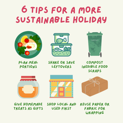 Tips to reduce waste this holiday season