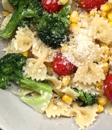 Spring pasta that kids love and reduces food waste